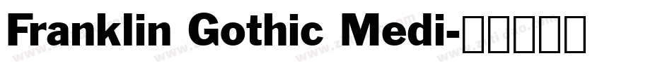 Franklin Gothic Medi字体转换